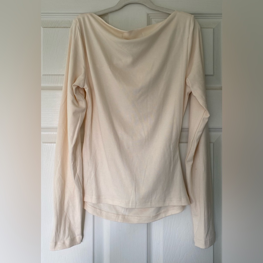 Off-white cream asymmetrical top - Picture 6 of 6